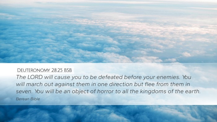 Deuteronomy 28:25 BSB Bible Verse Image