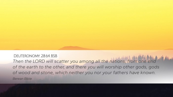 Deuteronomy 28:64 BSB Bible Verse Image
