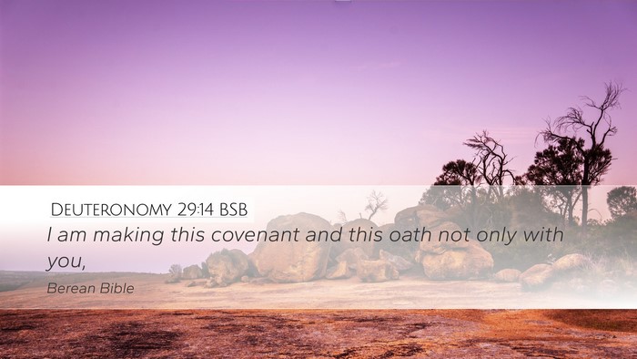 Deuteronomy 29:14 BSB Bible Verse Image