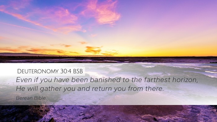 Deuteronomy 30:4 BSB Bible Verse Image