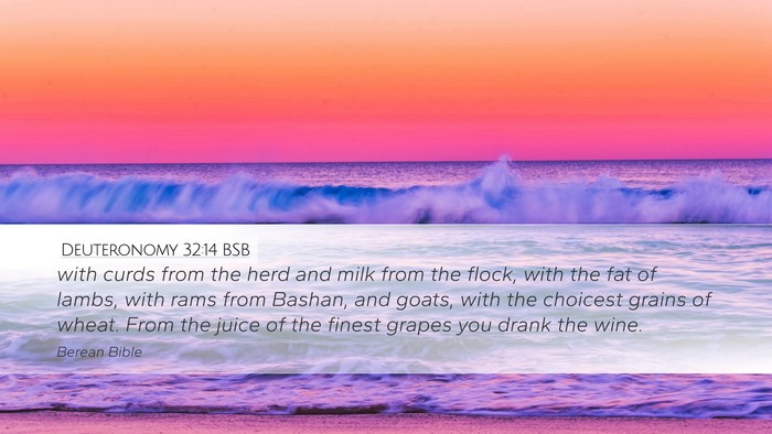 Deuteronomy 32:14 BSB Bible Verse Image