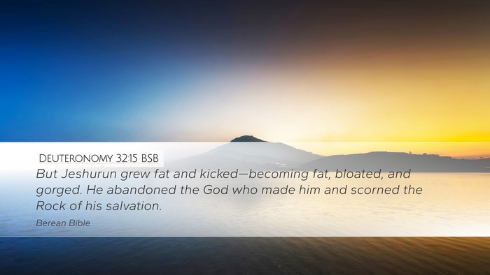 Deuteronomy 32:15 BSB Bible Verse Image
