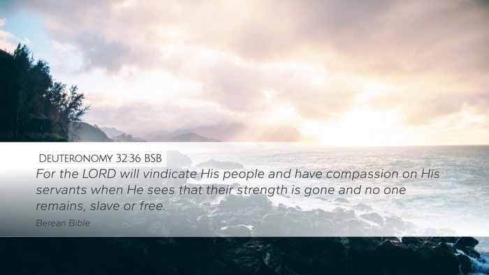 Deuteronomy 32:36 BSB Bible Verse Image