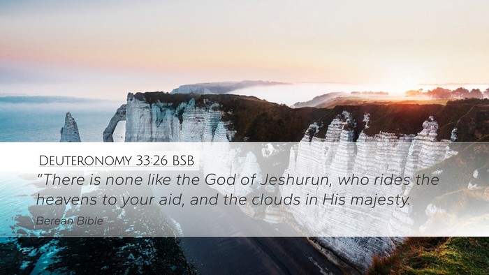 Deuteronomy 33:26 BSB Bible Verse Image