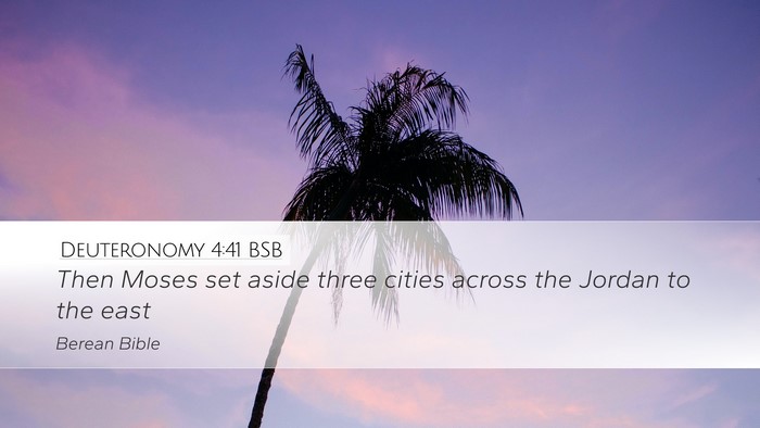 Deuteronomy 4:41 BSB Bible Verse Image