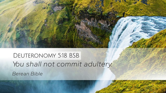 Deuteronomy 5:18 BSB Bible Verse Image