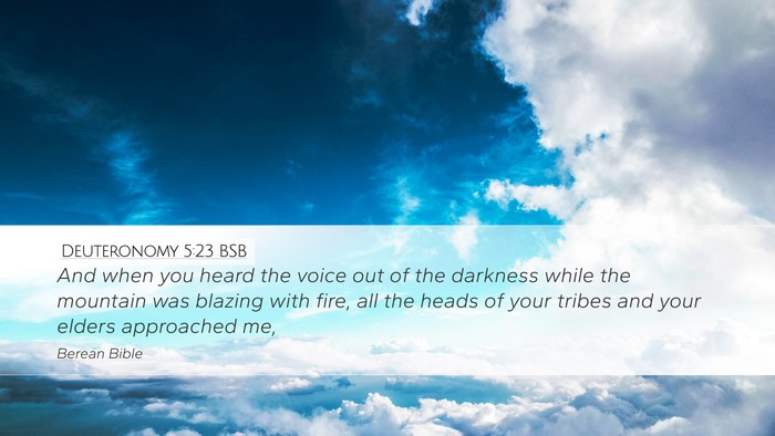 Deuteronomy 5:23 BSB Bible Verse Image