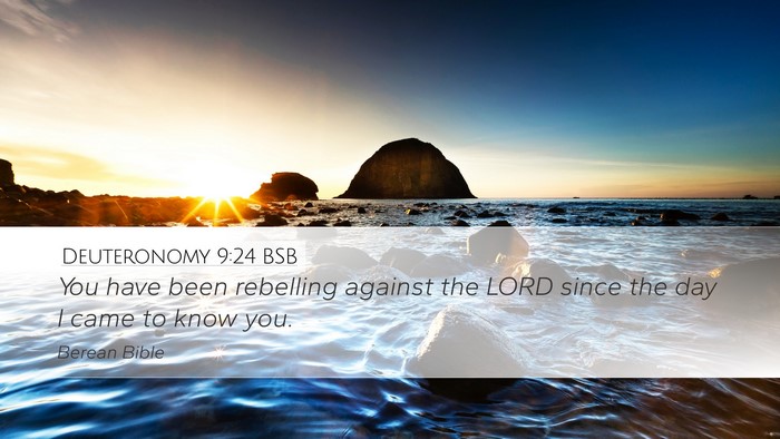 Deuteronomy 9:24 BSB Bible Verse Image