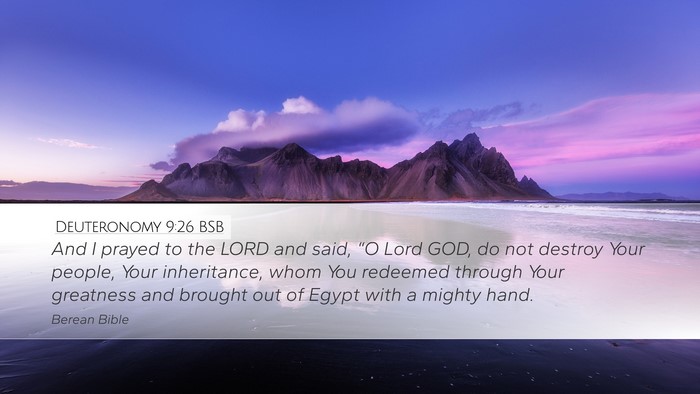 Deuteronomy 9:26 BSB Bible Verse Image