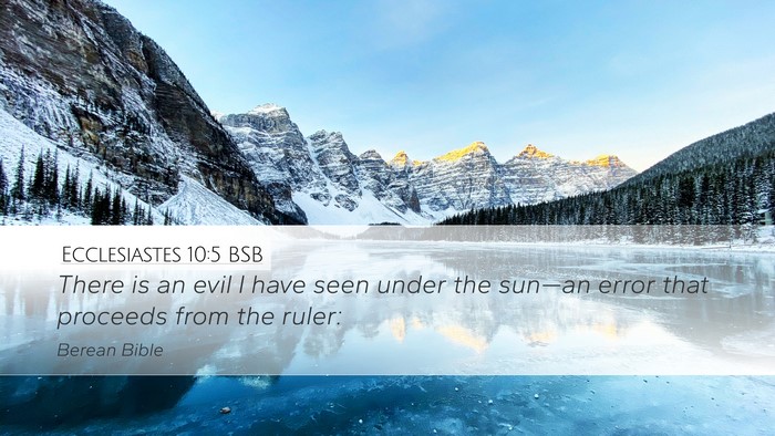 Ecclesiastes 10:5 BSB Bible Verse Image