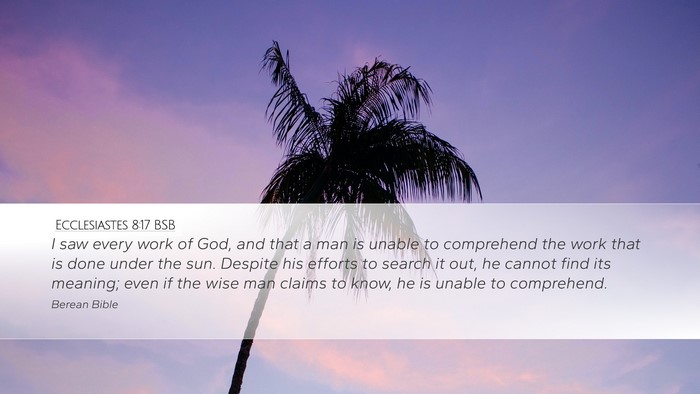 Ecclesiastes 8:17 BSB Bible Verse Image