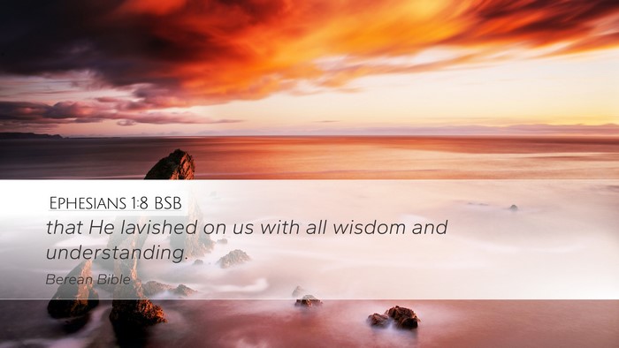 Ephesians 1:8 BSB Bible Verse Image