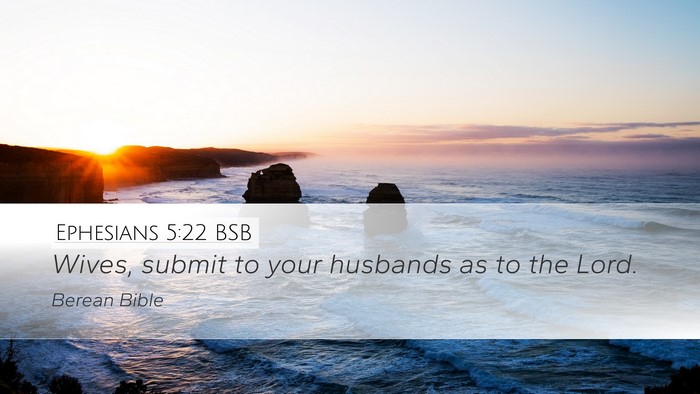 Ephesians 5:22 BSB Bible Verse Image