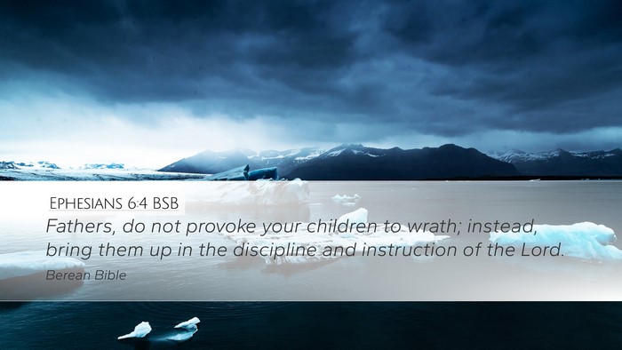 Ephesians 6:4 BSB Bible Verse Image