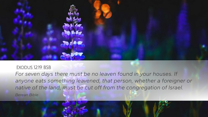 Exodus 12:19 BSB Bible Verse Image