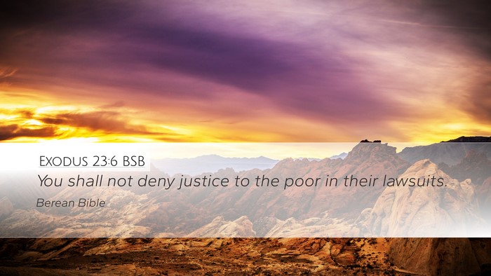 Exodus 23:6 BSB Bible Verse Image