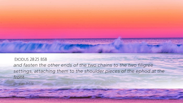 Exodus 28:25 BSB Bible Verse Image
