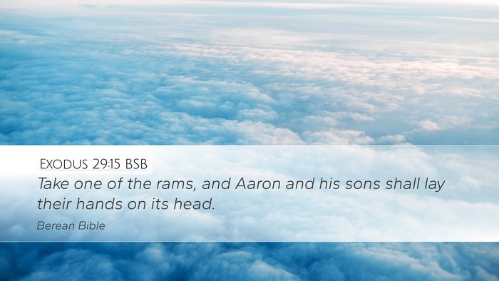 Exodus 29:15 BSB Bible Verse Image