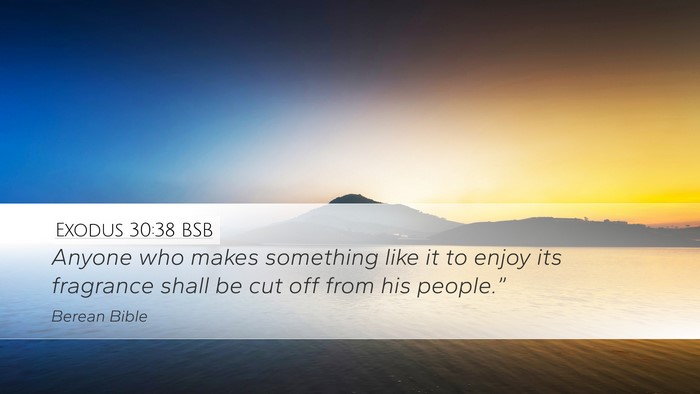 Exodus 30:38 BSB Desktop Wallpaper - Anyone who makes something like it to enjoy its - Desktop Bible Verse Wallpaper