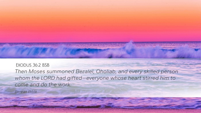 Exodus 36:2 BSB Bible Verse Image