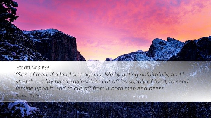 Ezekiel 14:13 BSB Bible Verse Image