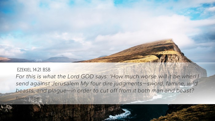 Ezekiel 14:21 BSB Bible Verse Image