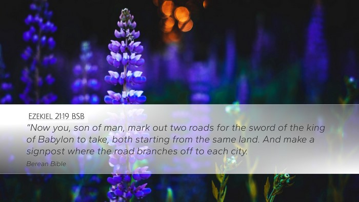 Ezekiel 21:19 BSB Bible Verse Image
