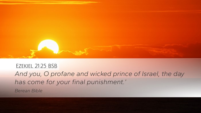 Ezekiel 21:25 BSB Bible Verse Image
