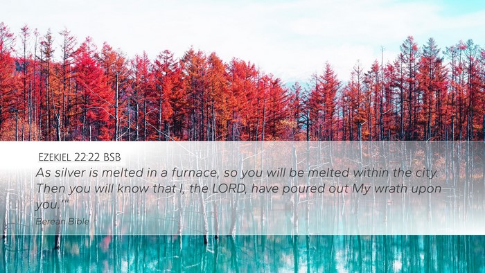 Ezekiel 22:22 BSB Bible Verse Image
