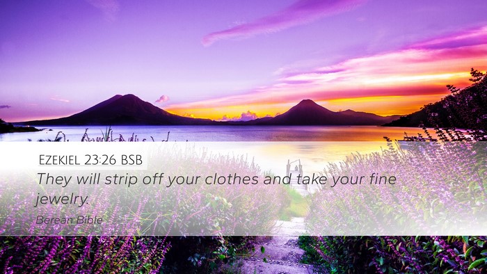 Ezekiel 23:26 BSB Bible Verse Image