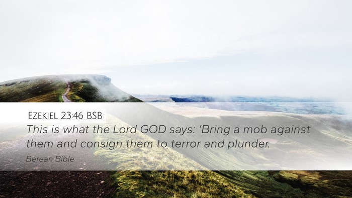 Ezekiel 23:46 BSB Bible Verse Image