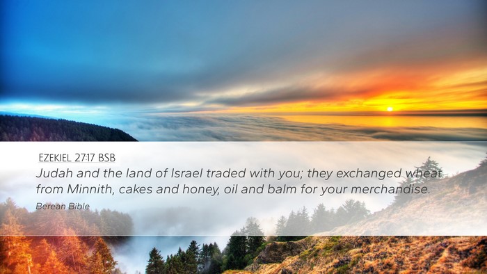 Ezekiel 27:17 BSB Bible Verse Image