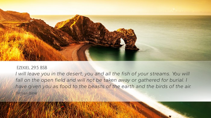Ezekiel 29:5 BSB Bible Verse Image