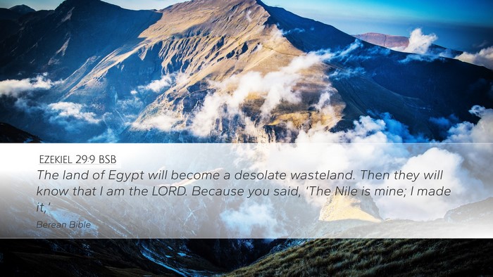 Ezekiel 29:9 BSB Bible Verse Image