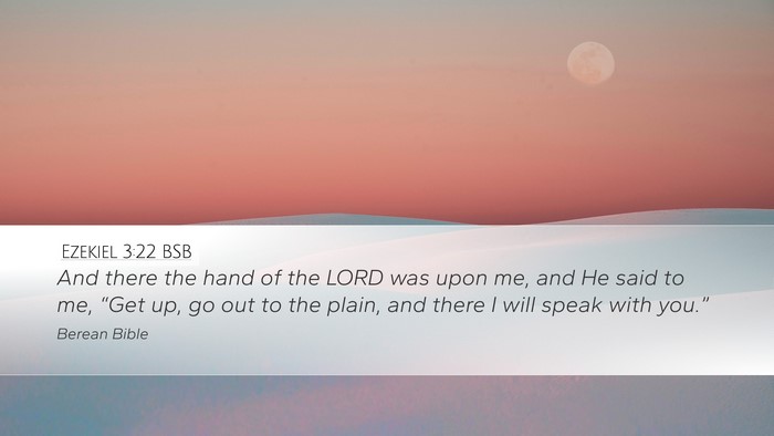 Ezekiel 3:22 BSB Bible Verse Image