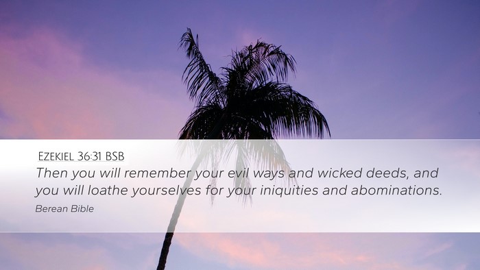 Ezekiel 36:31 BSB Bible Verse Image
