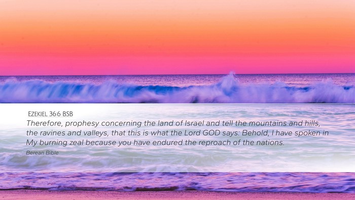 Ezekiel 36:6 BSB Bible Verse Image