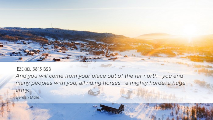 Ezekiel 38:15 BSB Bible Verse Image