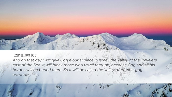 Ezekiel 39:11 BSB Bible Verse Image