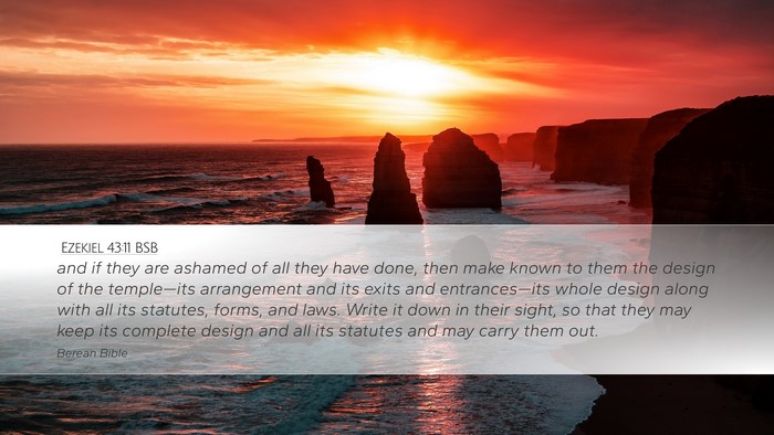Ezekiel 43:11 BSB Bible Verse Image
