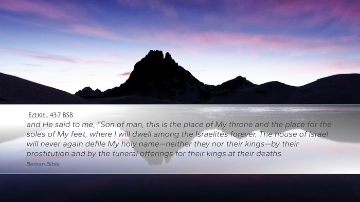 Ezekiel 43:7 BSB Bible Verse Image