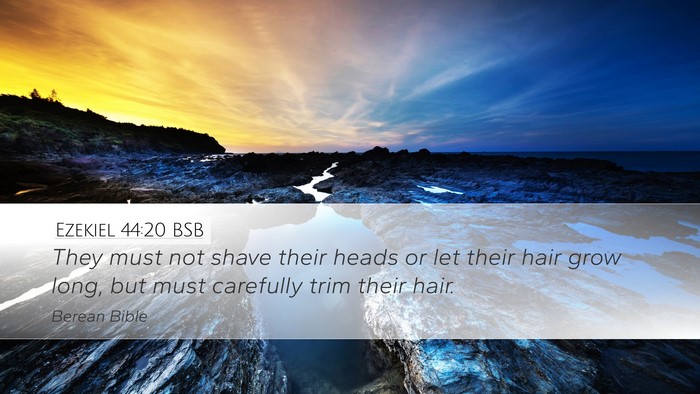 Ezekiel 44:20 BSB Bible Verse Image