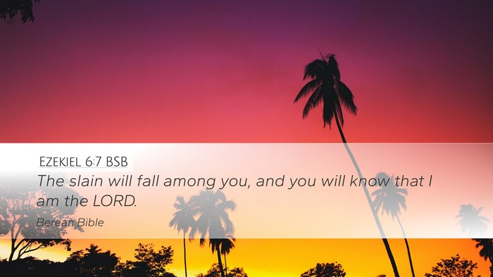 Ezekiel 6:7 BSB Bible Verse Image