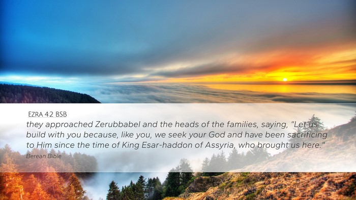 Ezra 4:2 BSB Bible Verse Image