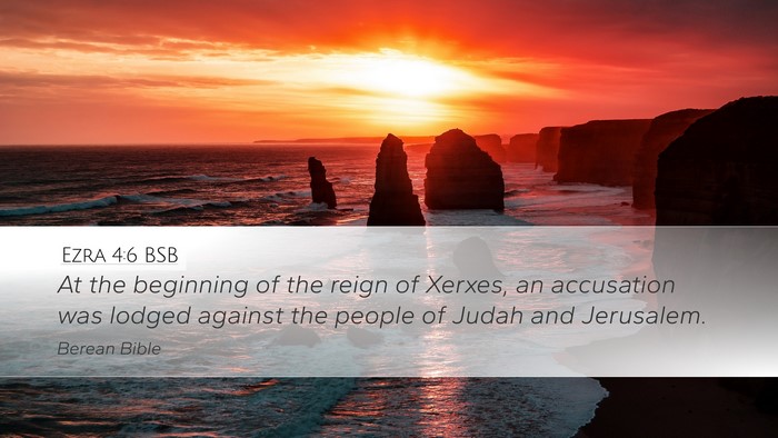 Ezra 4:6 BSB Bible Verse Image