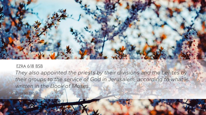 Ezra 6:18 BSB Bible Verse Image