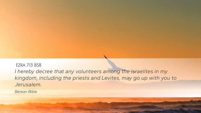 Ezra 7:13 BSB Bible Verse Image