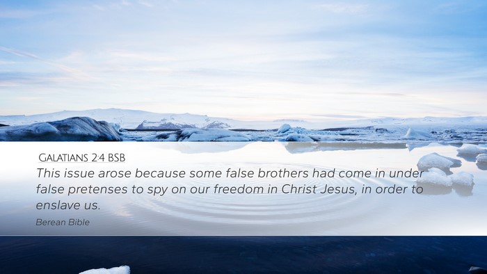 Galatians 2:4 BSB Bible Verse Image