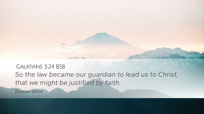 Galatians 3:24 BSB Bible Verse Image