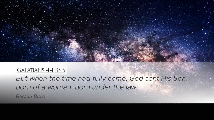 Galatians 4:4 BSB Bible Verse Image